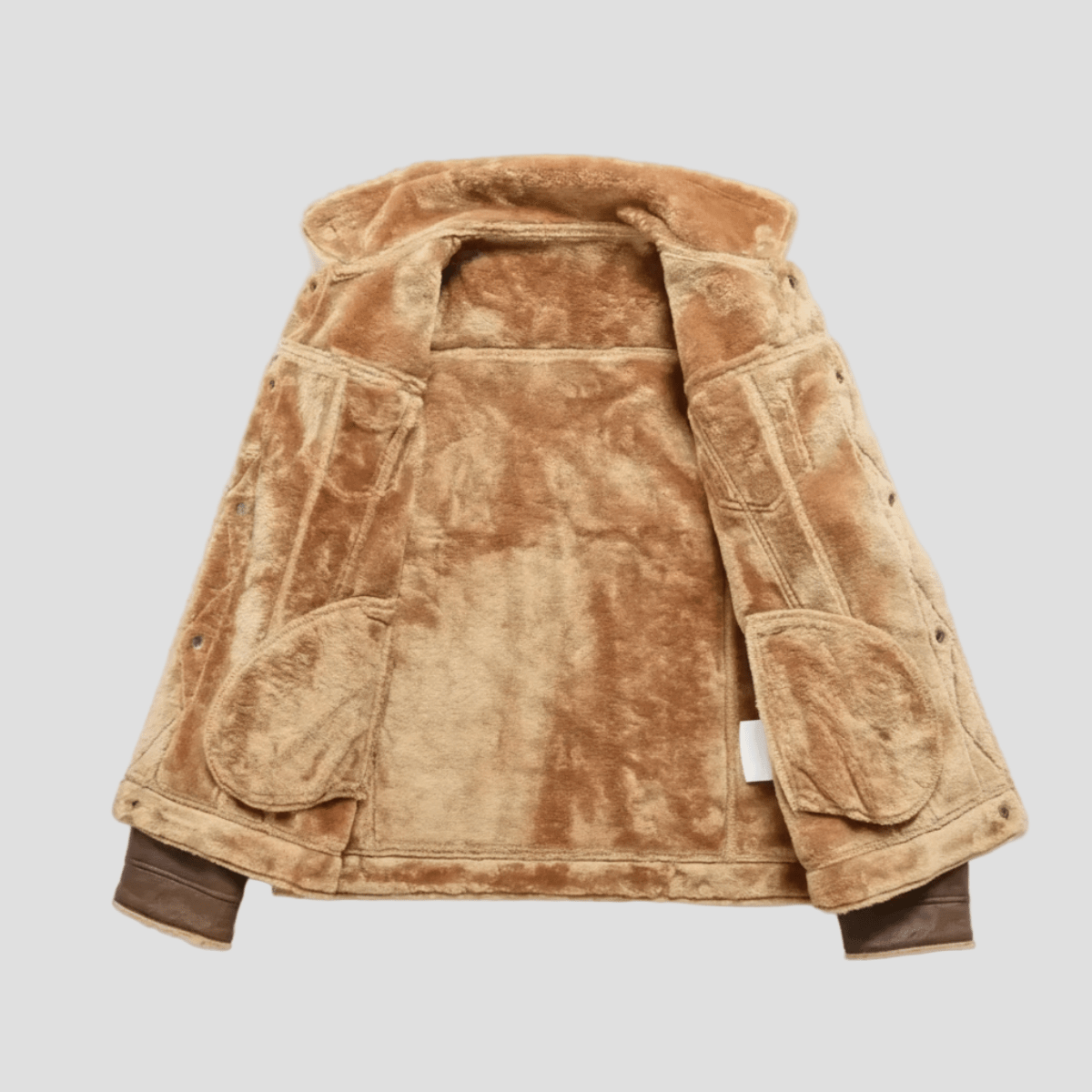 Aiden | Fleece Suède Leren Jas