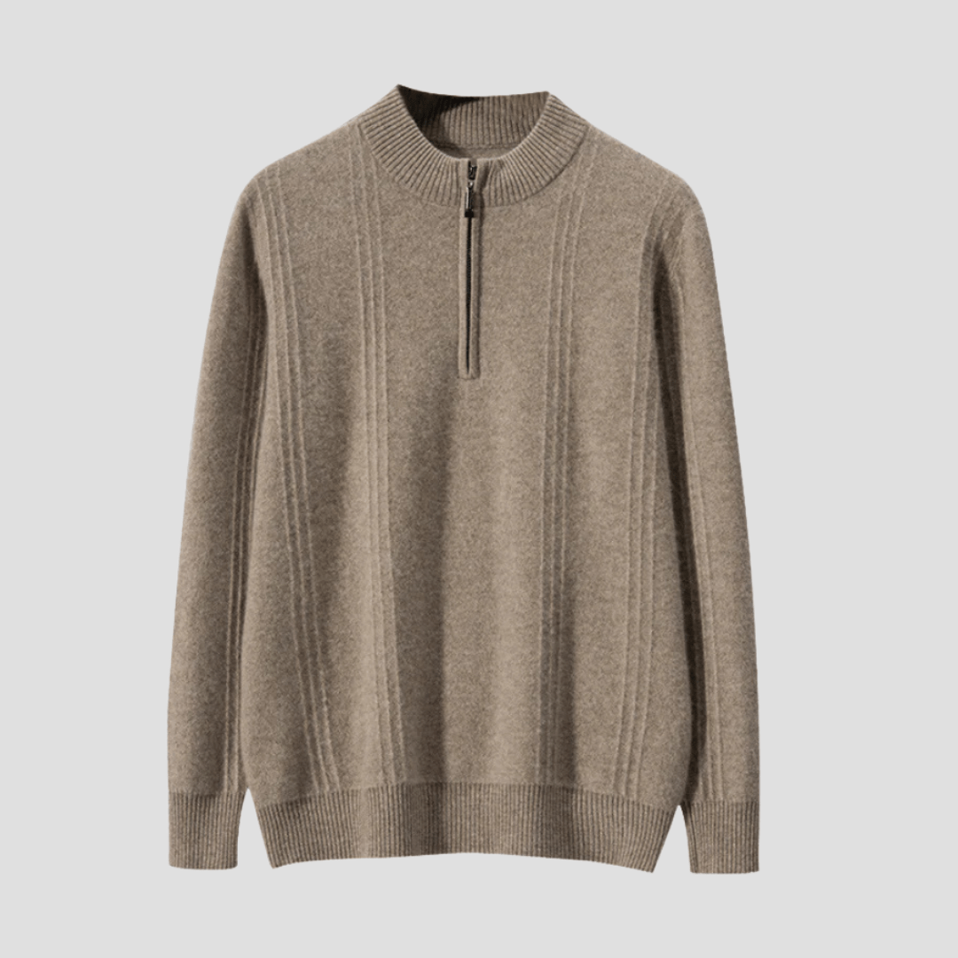Alex | Half-Zip Trui, Ronde Hals