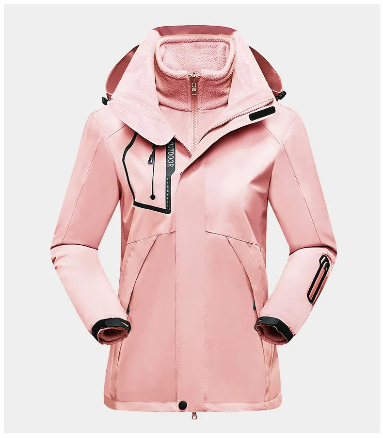 Dames 3-in-1 Lange Winterjas | Waterdicht en Winddicht Buitenlaag