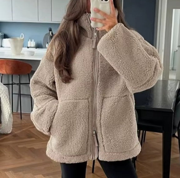 Dames Casual Teddy Winterjas | Oversized