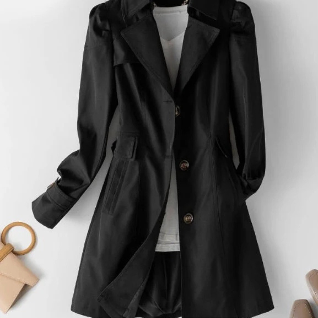 Dames Herfst Trenchcoat | Windbestendig Met Knoopsluiting