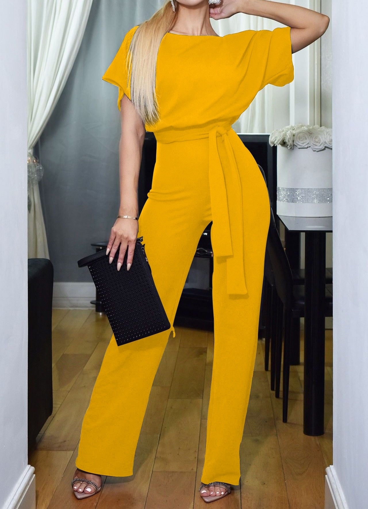 Dames Jumpsuit | Stijlvolle Pasvorm met Hoge Taille