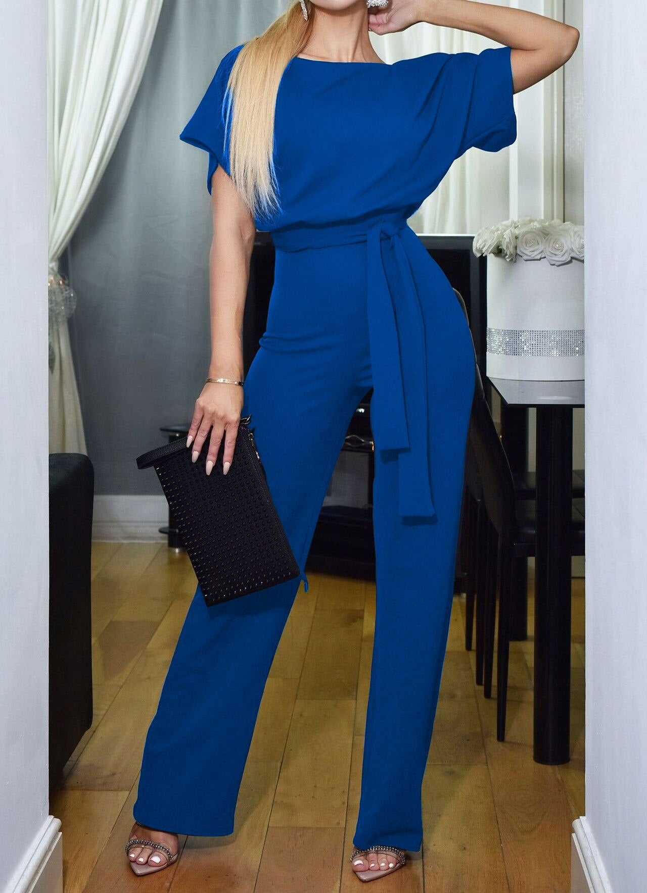 Dames Jumpsuit | Stijlvolle Pasvorm met Hoge Taille