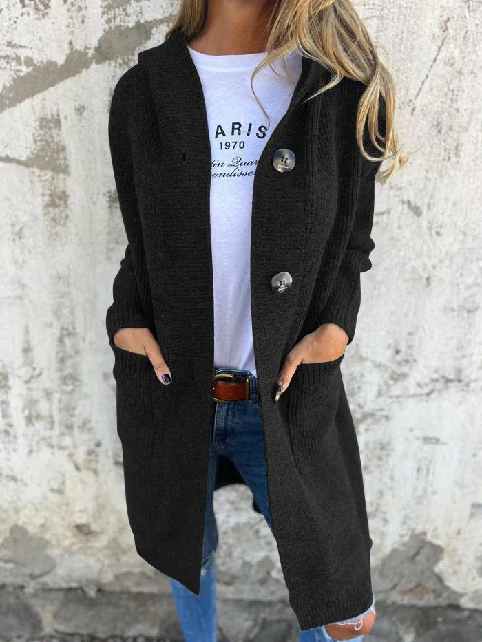 Dames Lange Cardigan | Met Knopen - Herfst