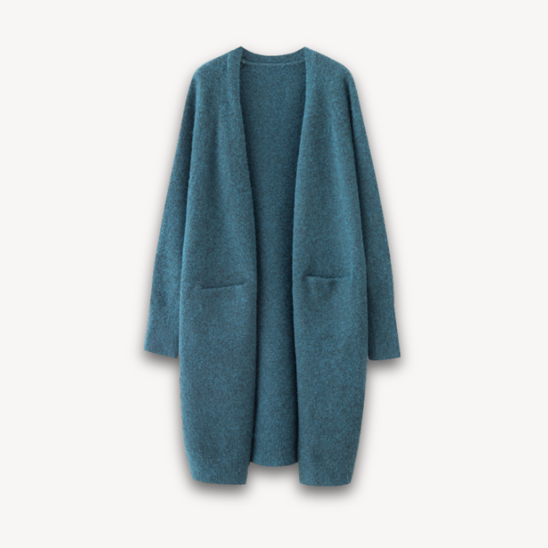 Dames Lange Cardigan | Open Voorkant