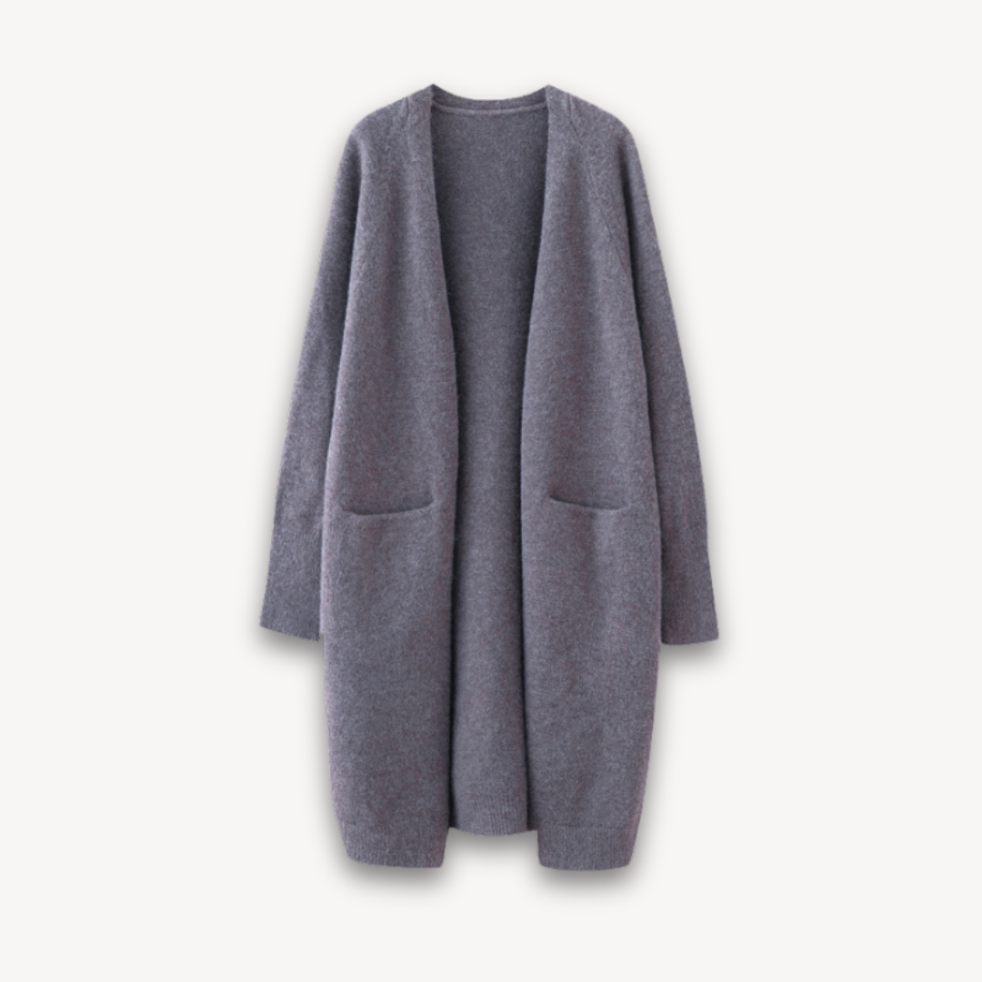 Dames Lange Cardigan | Open Voorkant