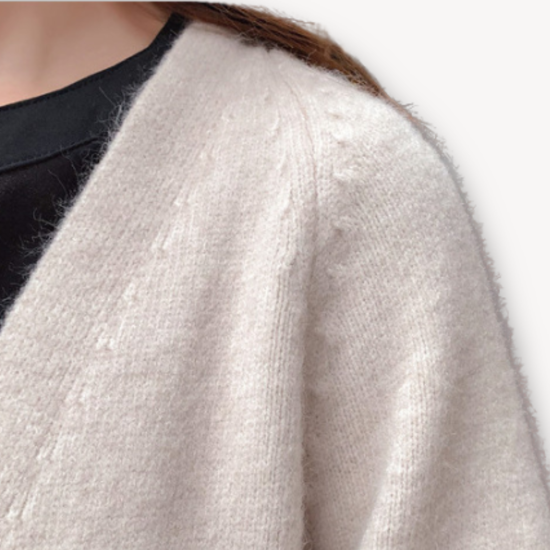 Dames Lange Cardigan | Open Voorkant