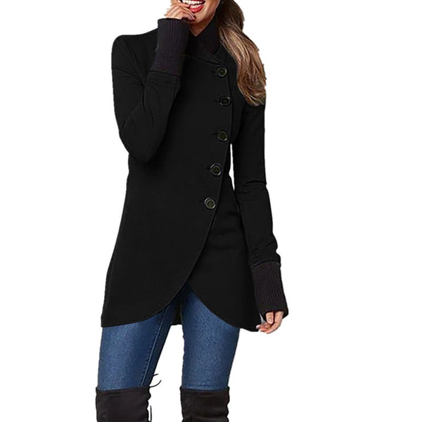 Dames Lange Tussenjas | Knoopsluiting