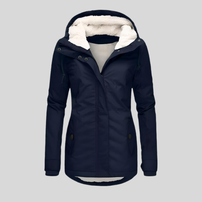 Dames Lange Waterdichte Winterjas | Capuchon