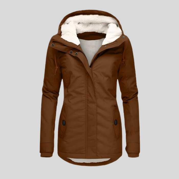 Dames Lange Waterdichte Winterjas | Capuchon
