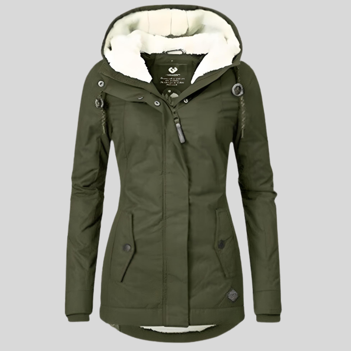Dames Lange Waterdichte Winterjas | Capuchon
