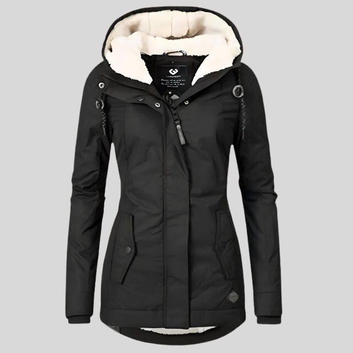 Dames Lange Waterdichte Winterjas | Capuchon
