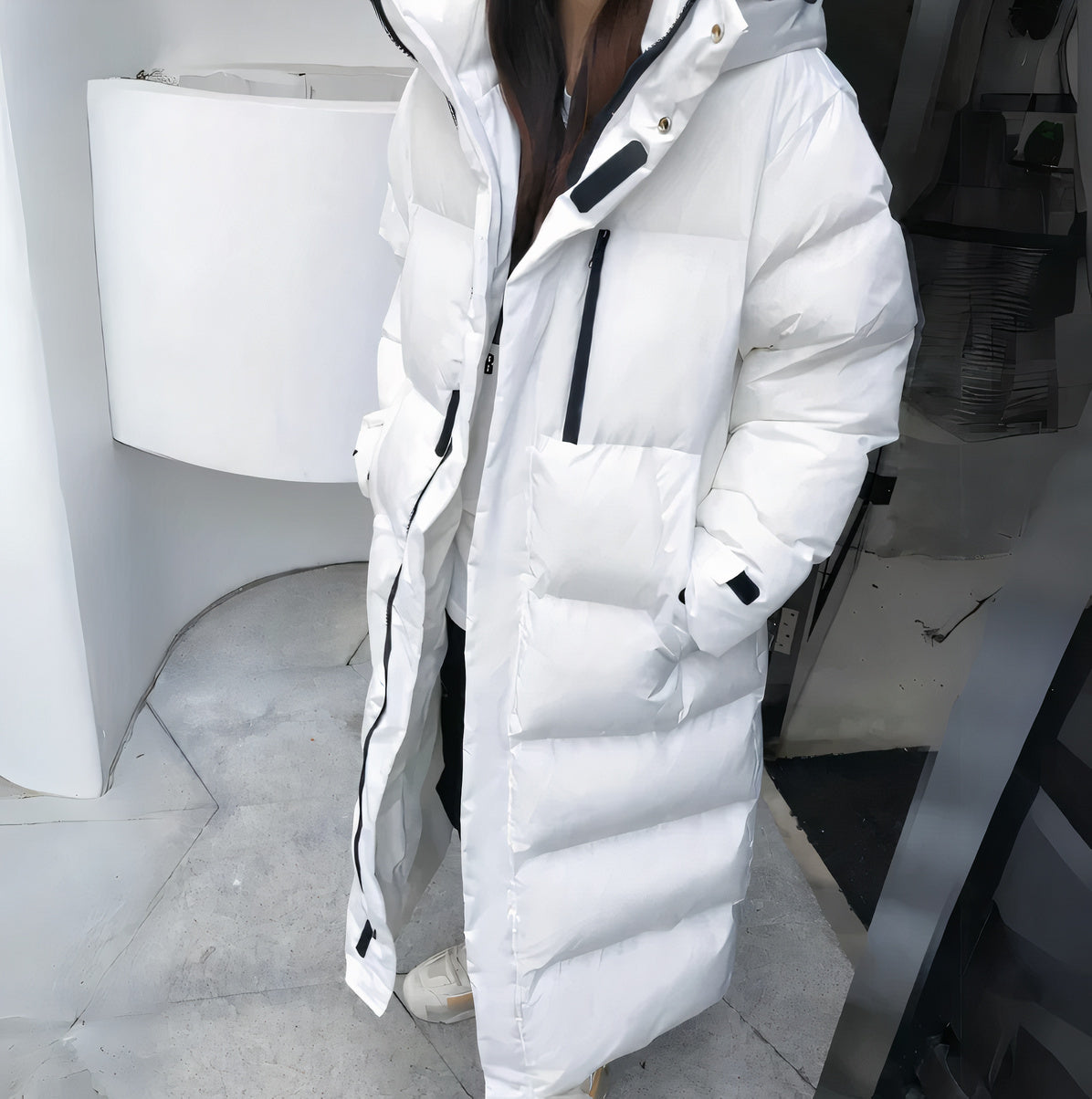 Dames Lange Winterjas | Waterdicht | Met Capuchon