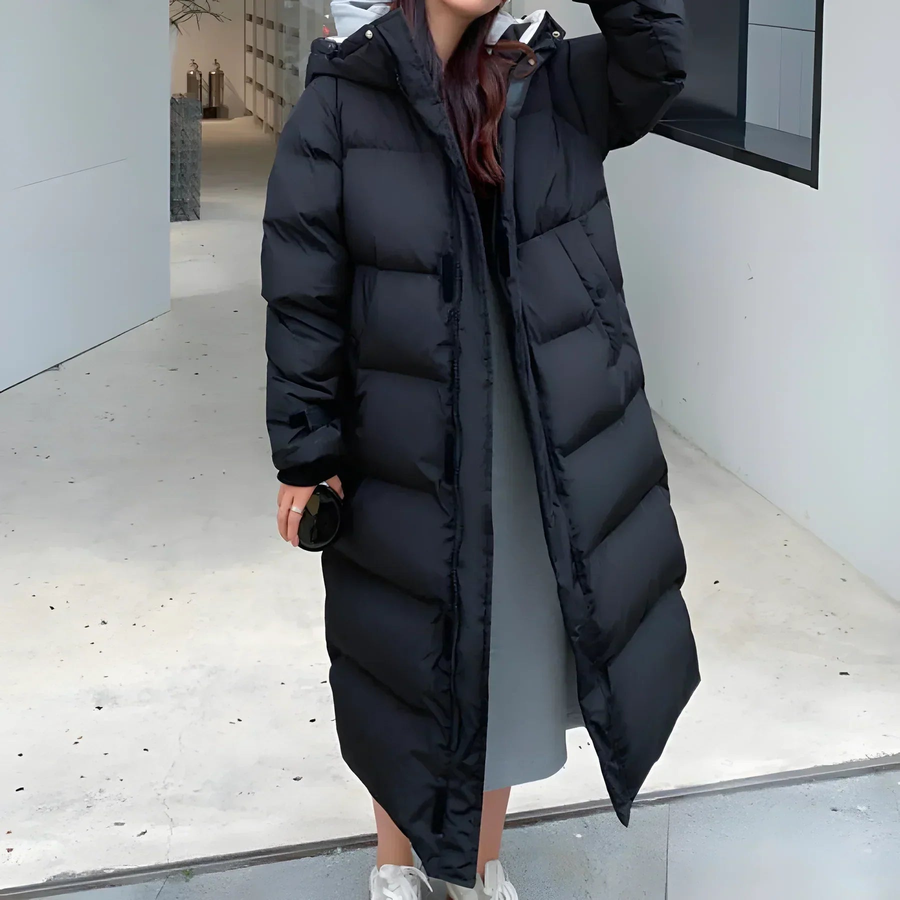 Dames Lange Winterjas | Waterdicht | Met Capuchon