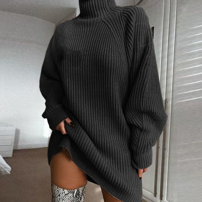 Dames Lange Wintertrui | Oversized