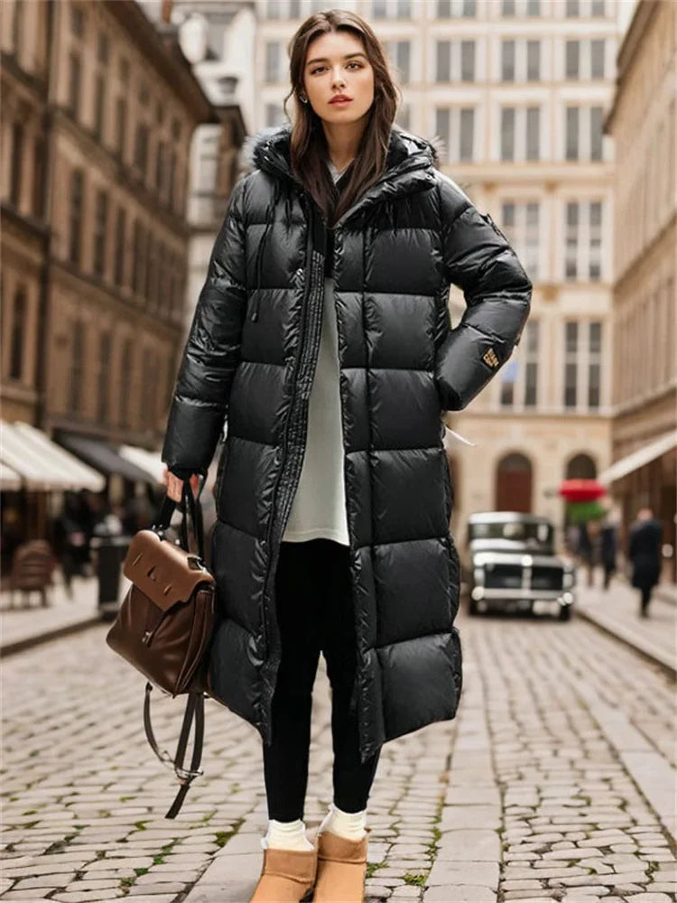 Dames Lichtgewichte Puffer | Winterjas - Lang