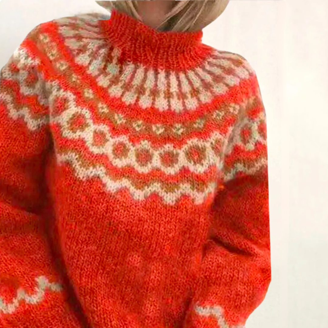Dames Trui Met Hoge Kraag | Winter
