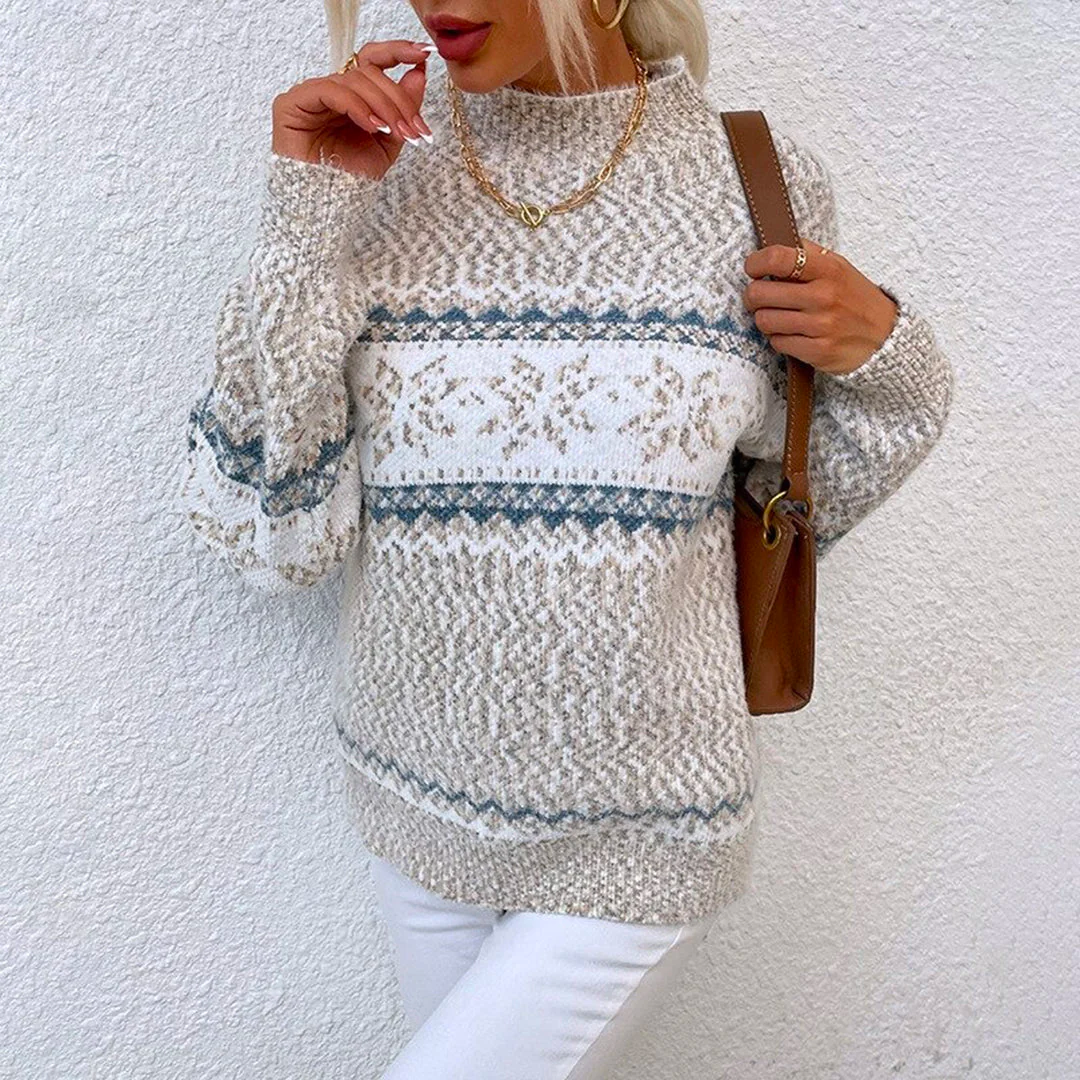 Dames Trui met Halfhoge Kraag | Winter