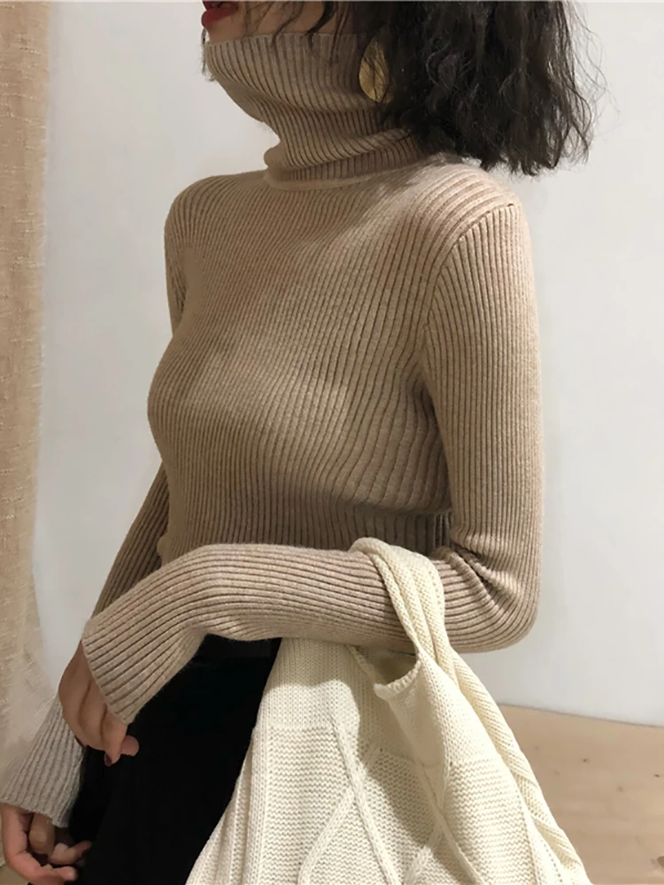 Dames Turtleneck | Slanke en Stijlvolle Gebreide Trui
