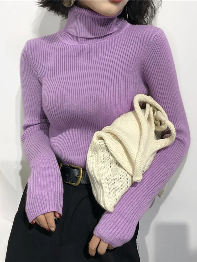 Dames Turtleneck | Slanke en Stijlvolle Gebreide Trui