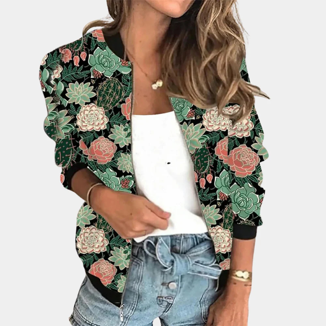 Dames Tussenjas | Lichtgewicht Met Bloemenprint