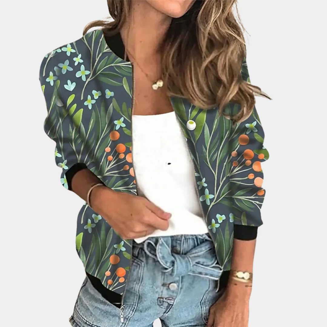 Dames Tussenjas | Lichtgewicht Met Bloemenprint