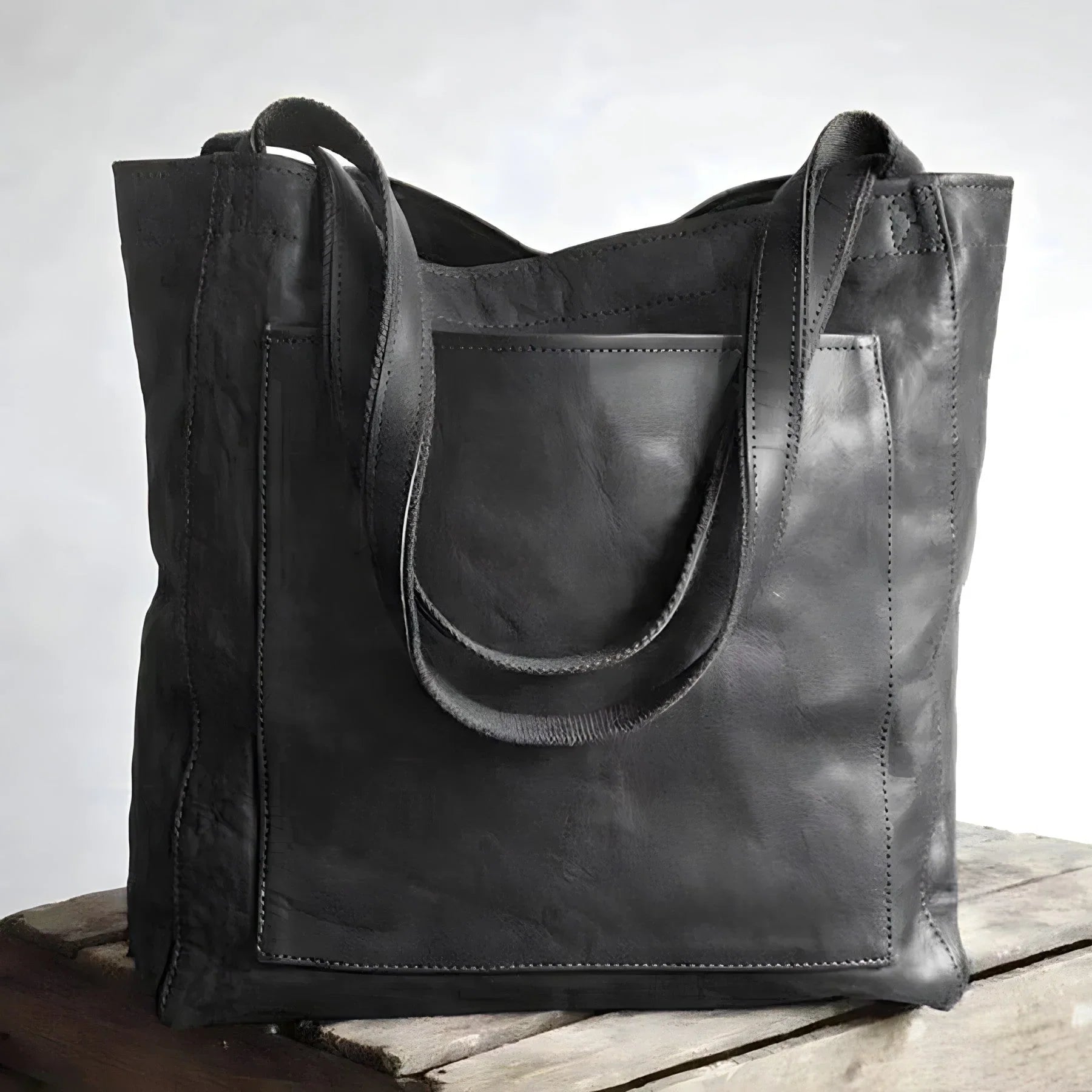 Dames Vintage Handtas | Open Model Zonder Rits