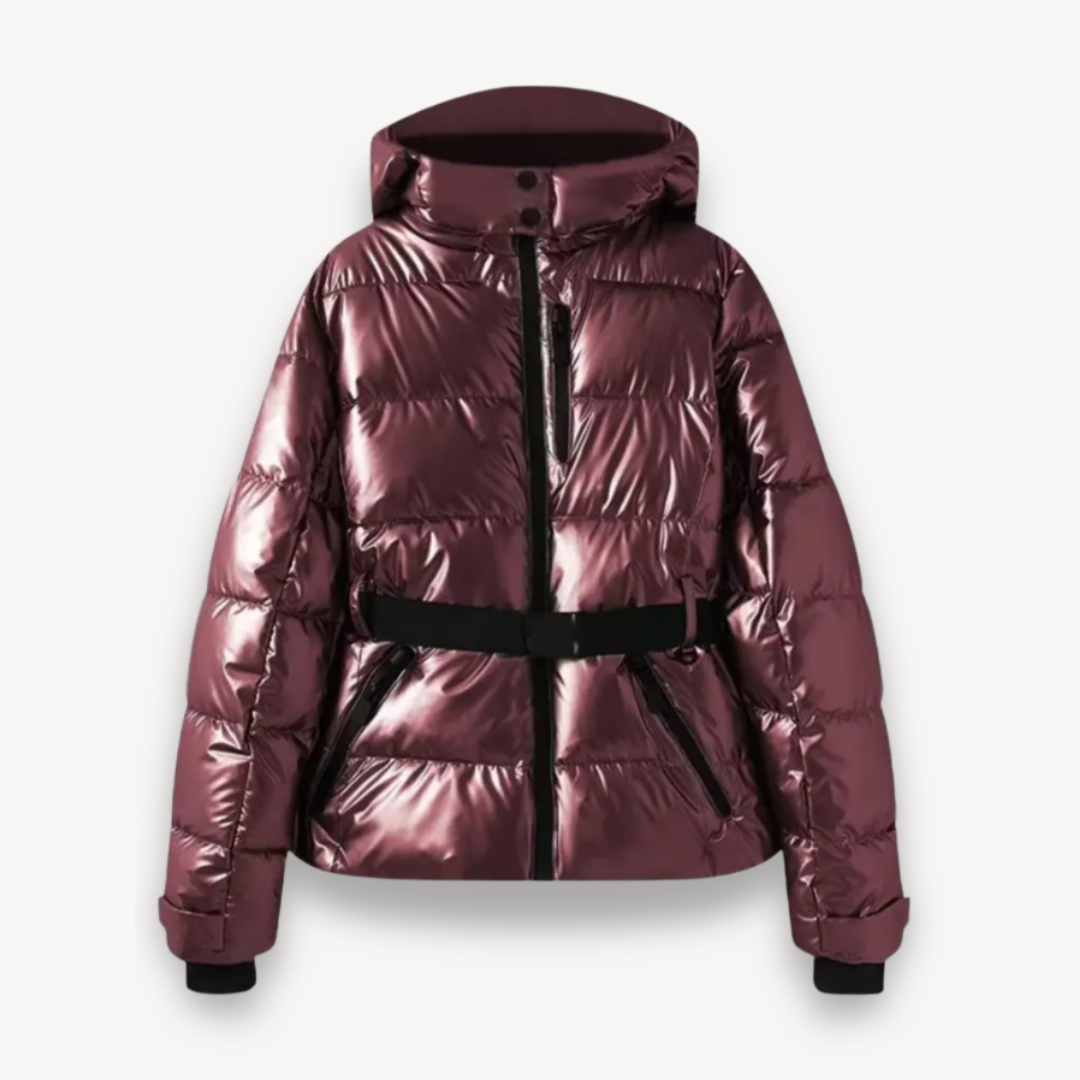 Dames Winter Puffer Jas | Met Riem en Capuchon