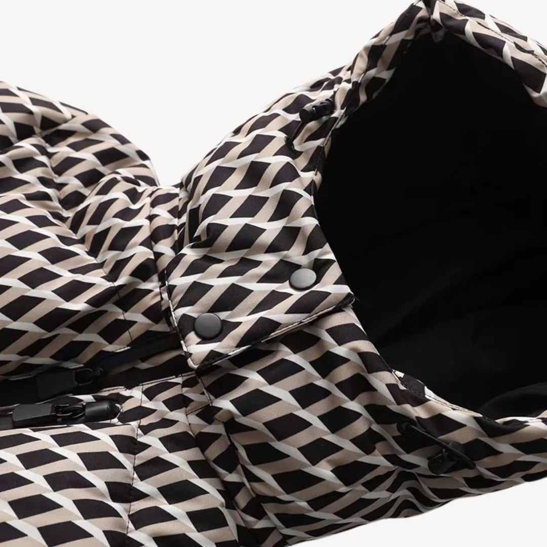 Dames Winter Puffer Jas | Met Riem en Capuchon