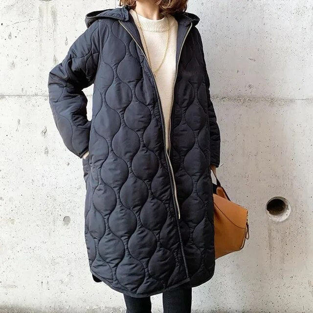 Dames Winterjas | Lange Pasvorm met Capuchon en Stijlvol Design