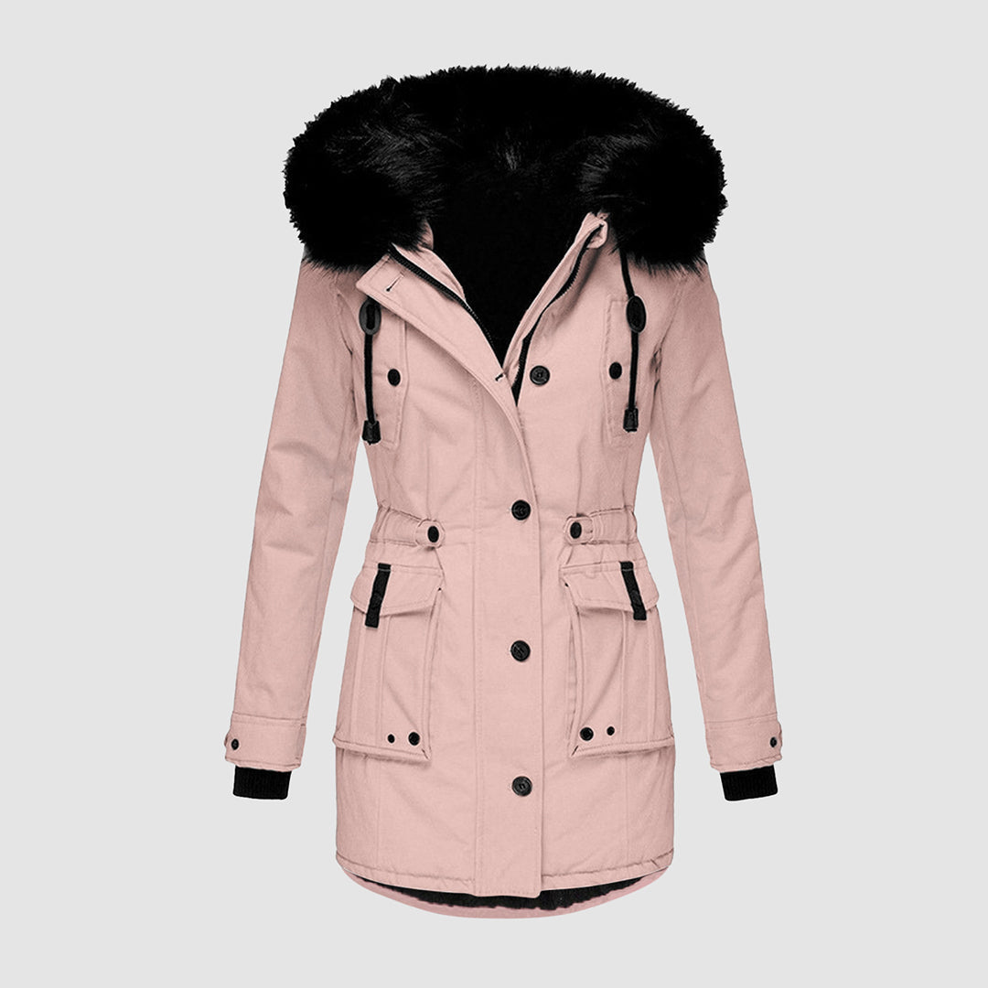 Dames Winterjas met Bontkraag | Met Capuchon