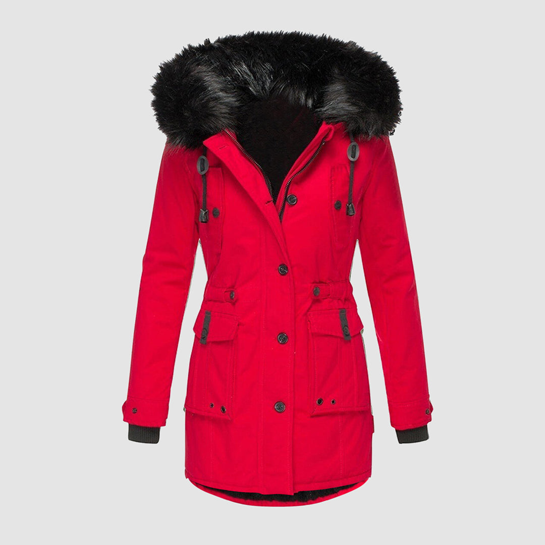 Dames Winterjas met Bontkraag | Met Capuchon