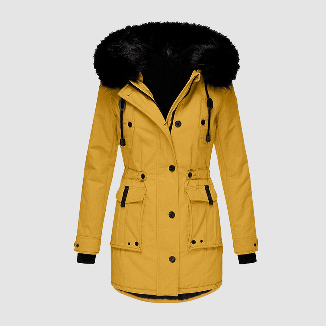 Dames Winterjas met Bontkraag | Met Capuchon