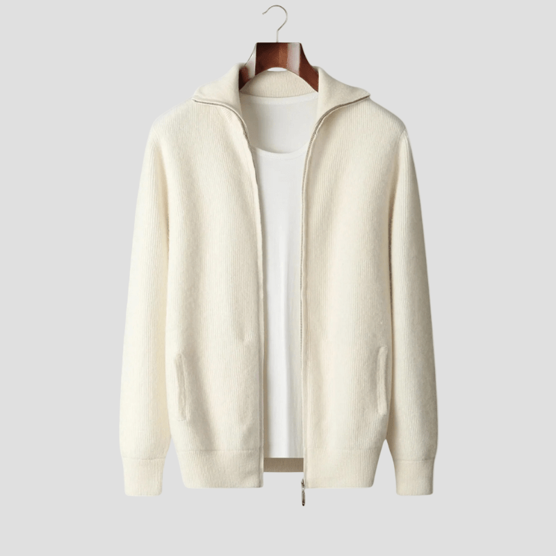 Doux | Cardigan, Subtiele Ritssluiting