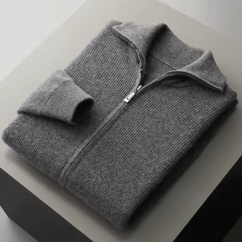 Doux | Cardigan, Subtiele Ritssluiting