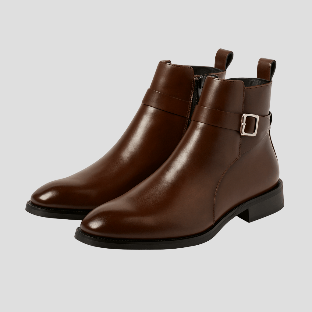 Harrison | Luxe Chelsea Boots, Gesp