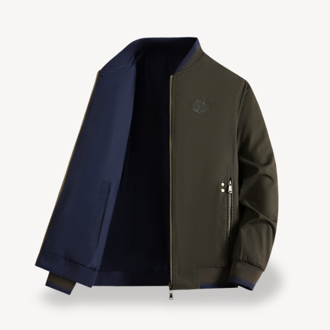 Heren Bomberjack | Reversibel en Slim Fit Pasvorm
