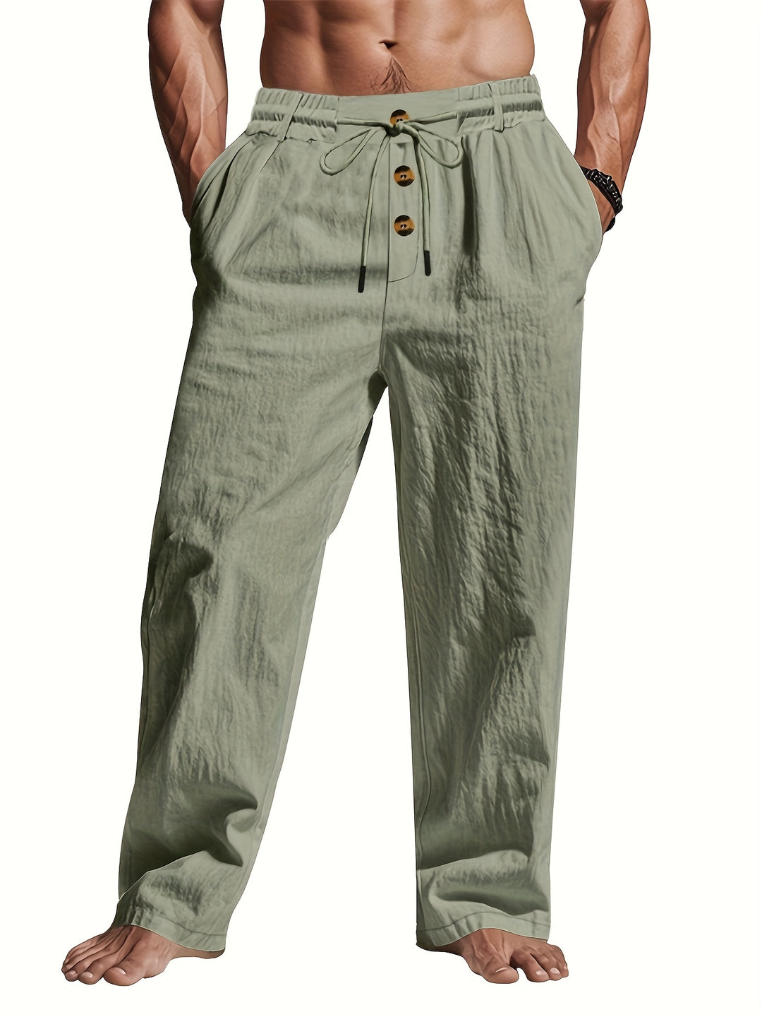 Heren Broek | Trekkoord en Multi-Knoop Design