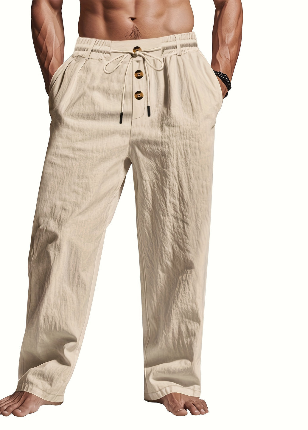 Heren Broek | Trekkoord en Multi-Knoop Design