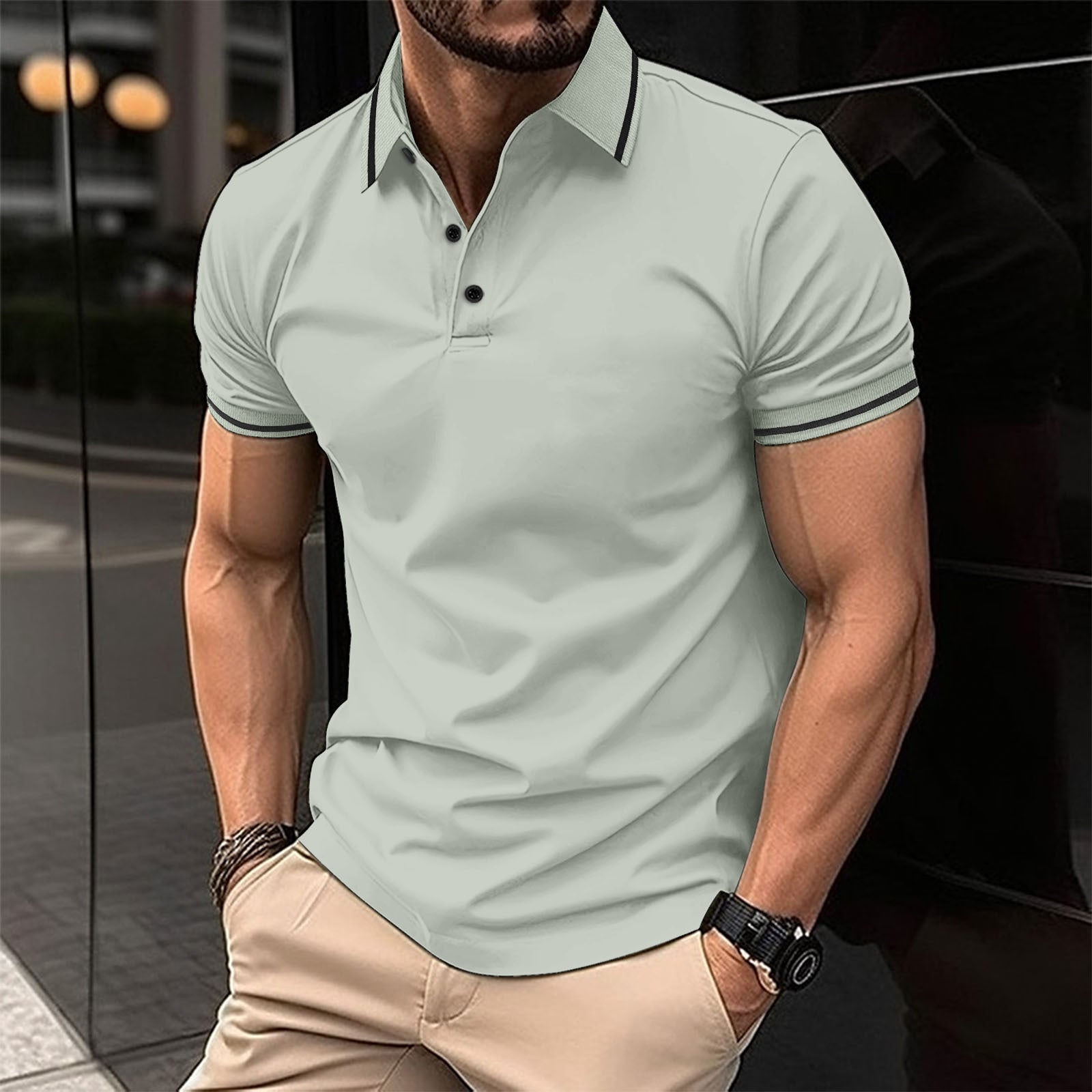 Heren Casual Polo Shirt | Zorgeloze Stijl