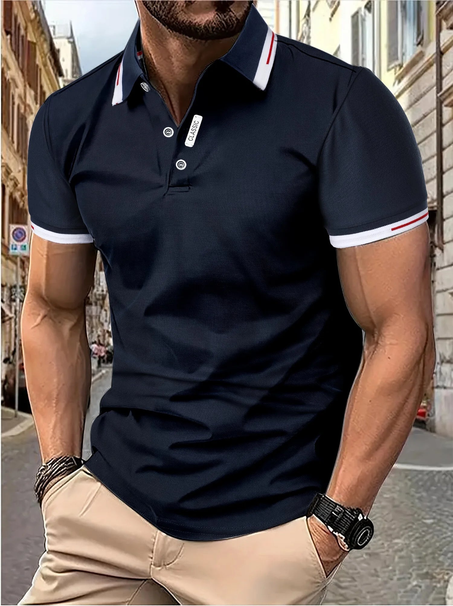 Heren Casual Polo Shirt | Zorgeloze Stijl