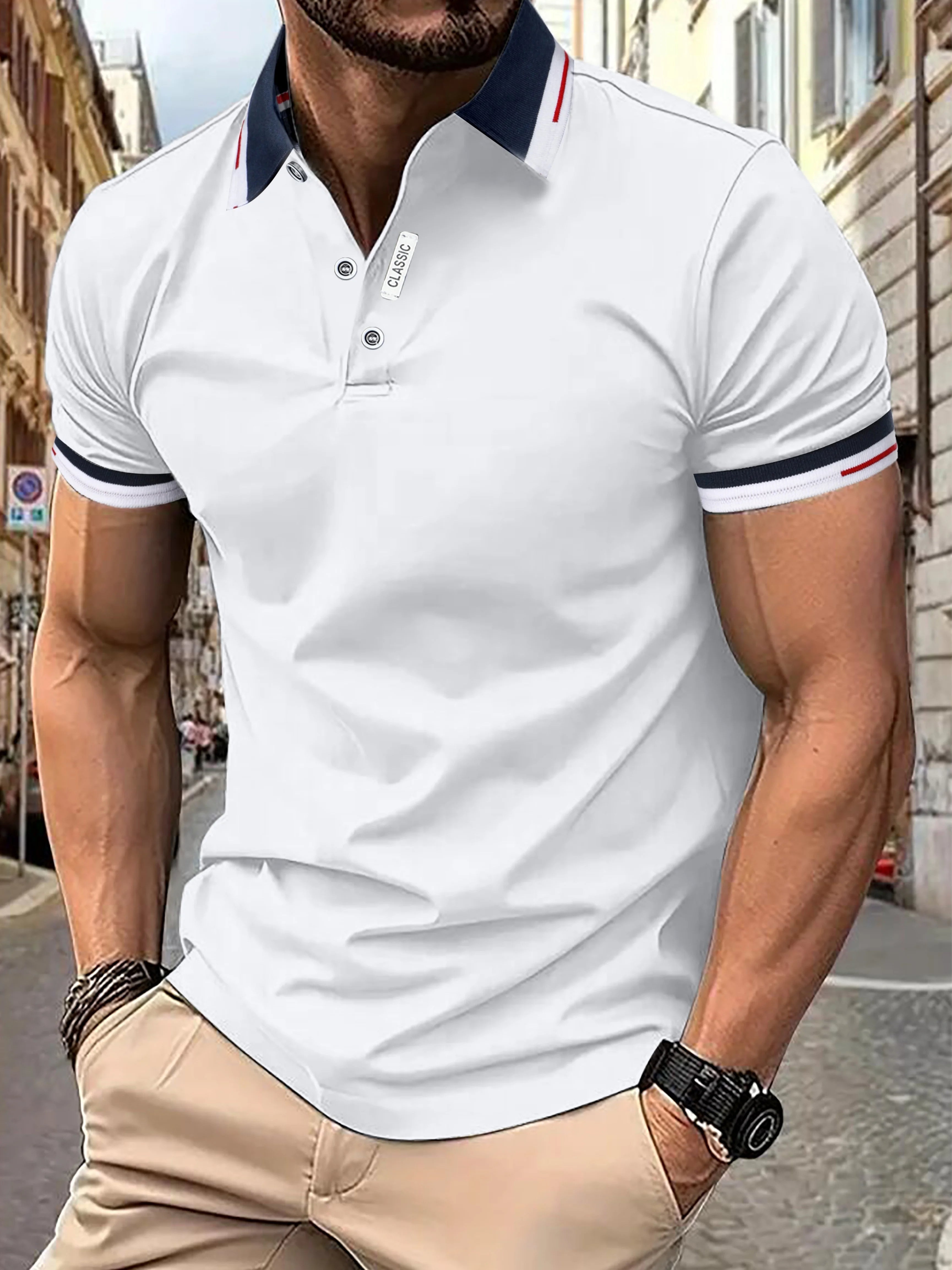 Heren Casual Polo Shirt | Zorgeloze Stijl