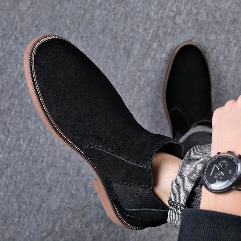 Heren Chelsea Boots met Pluche Voering | Winter