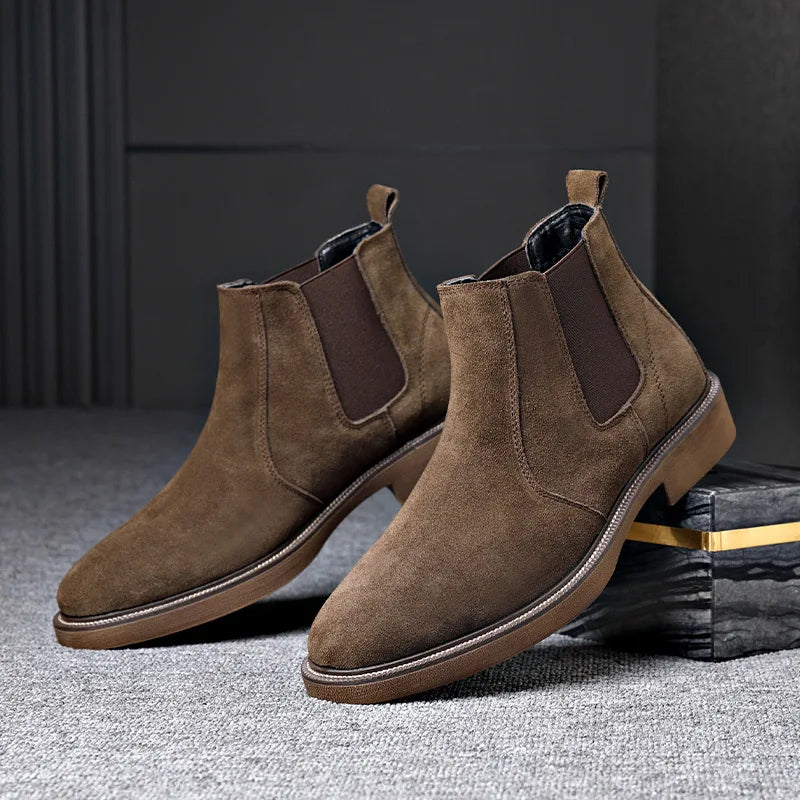 Heren Chelsea Boots met Pluche Voering | Winter