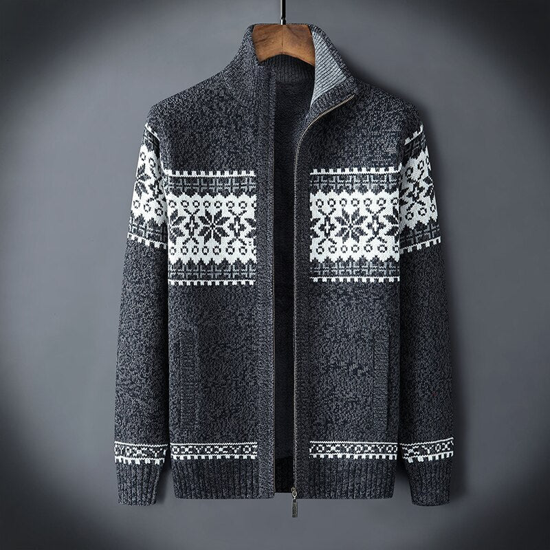 Heren Gebreid Fleece Vest | Scandinavisch Design met Rits