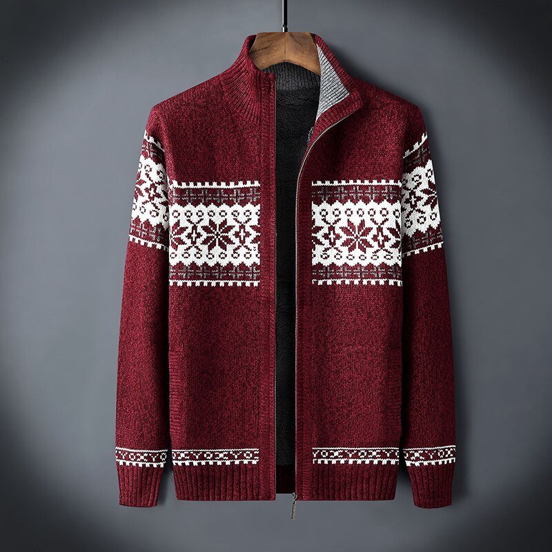 Heren Gebreid Fleece Vest | Scandinavisch Design met Rits