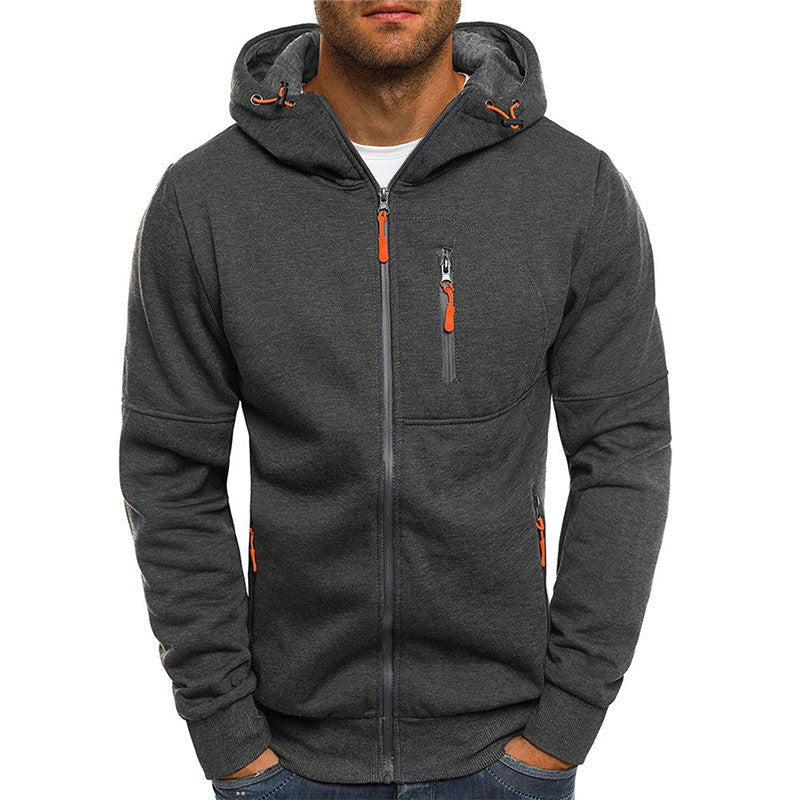 Heren Hoodie | Ritssluiting en Functionele Zakken