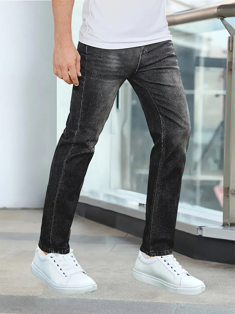 Heren Jeans | Casual Stijl met Zakken en Versleten Look