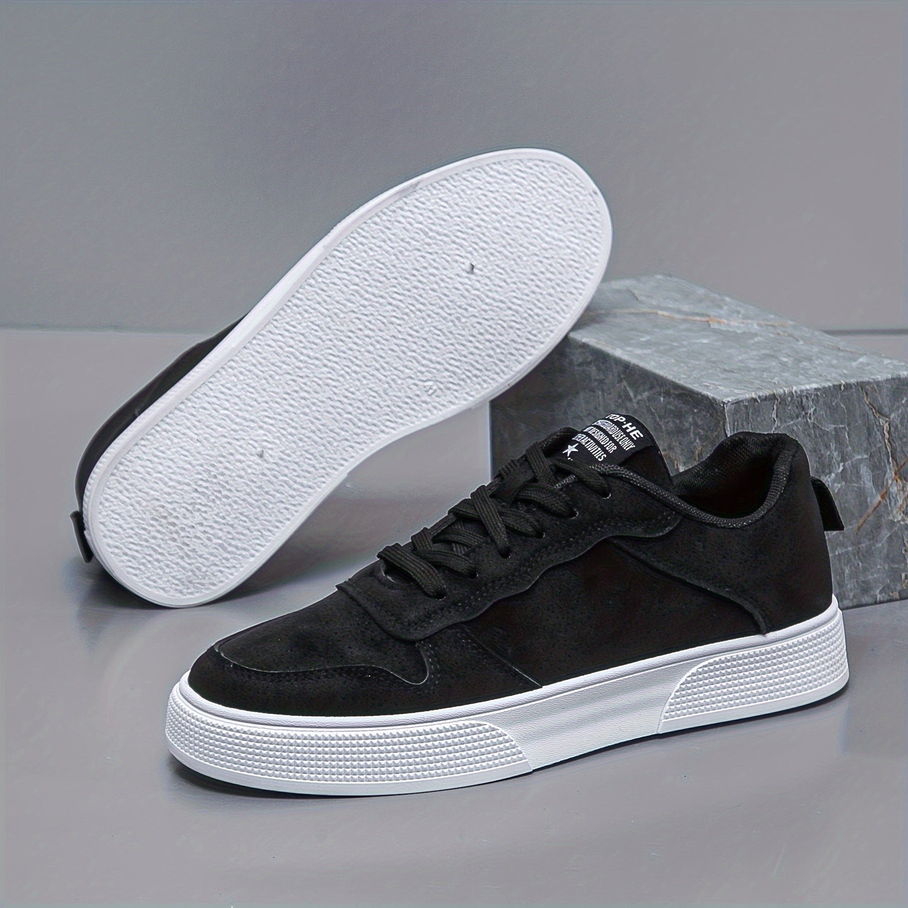 Heren Lage Sneakers | Effen Kleur en Casual Look