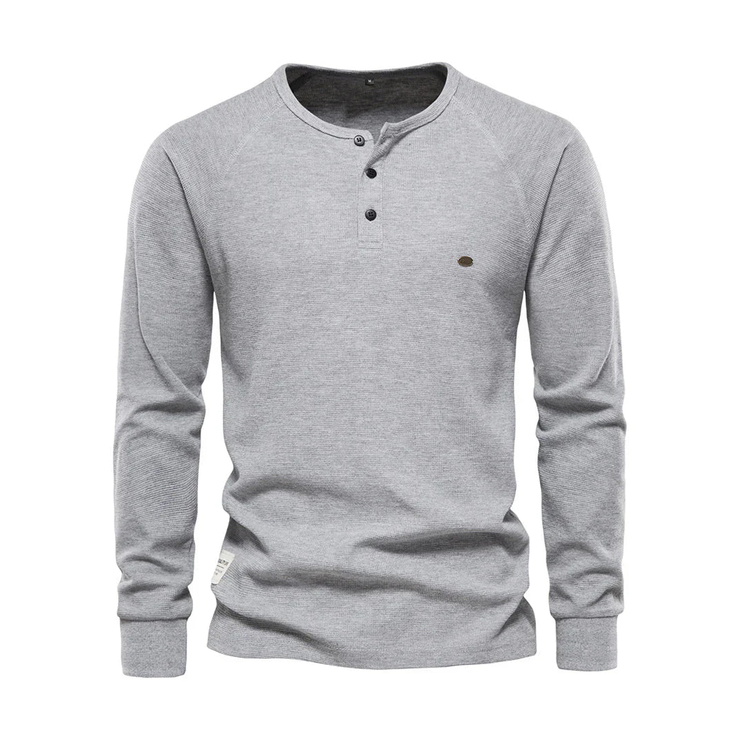 Heren Langarm Shirt | Ronde Hals